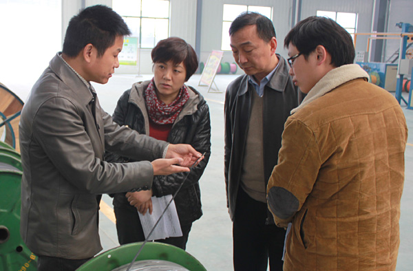 滁州市经信委领导来91视频APP下载集团调研新项目建设情况(图1)